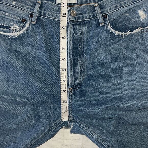 Agolde Jamie High Rise Classic Distressed Button Fly Denim Jeans sz 29 READ - Picture 7 of 11